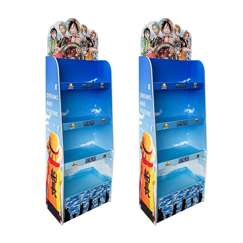 Movable Space Save Snack PVC Display Stand Rack for Supermarket