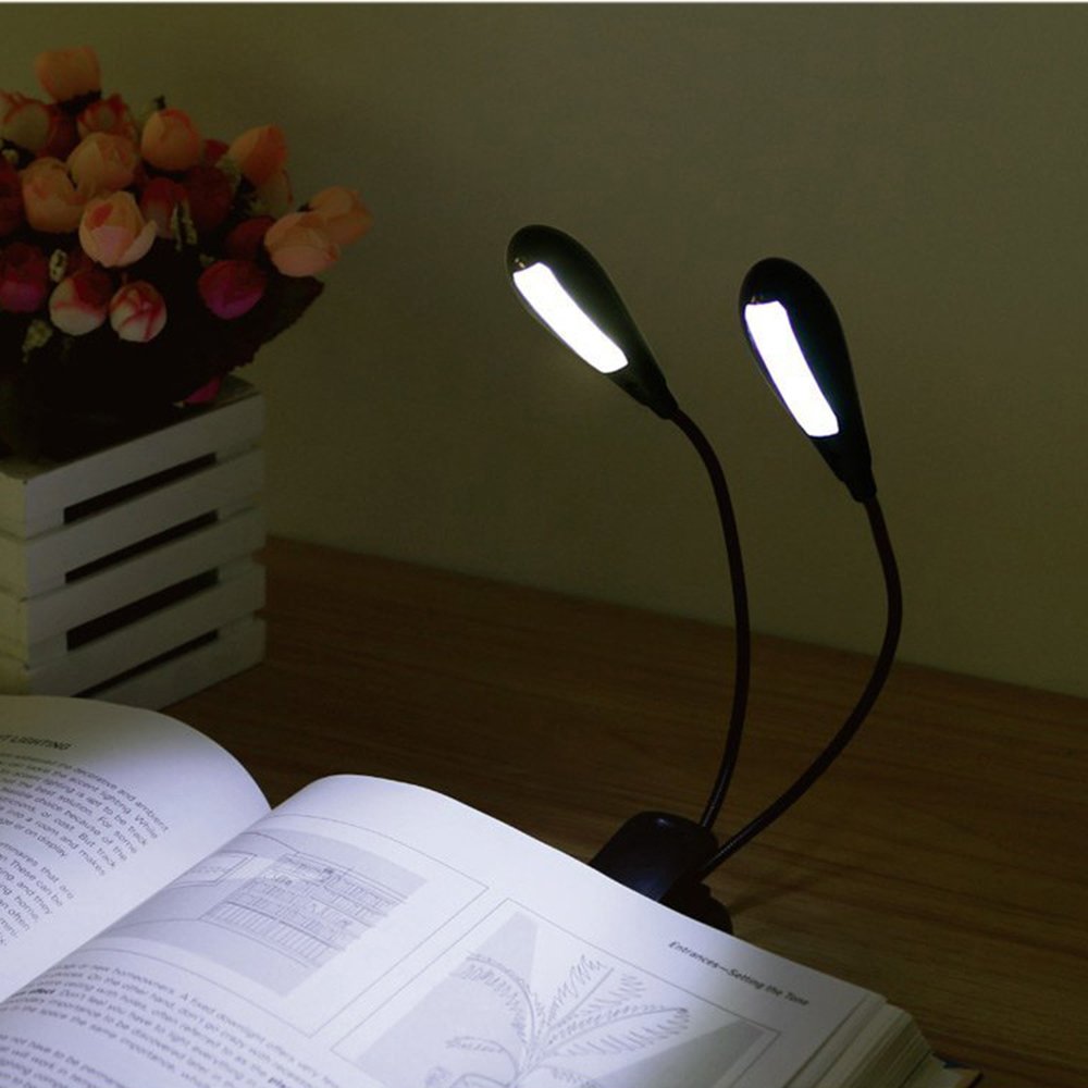 AAA Batteries or USB Rechargeable 8 LED Music Stand Light 4 Levels Brightness