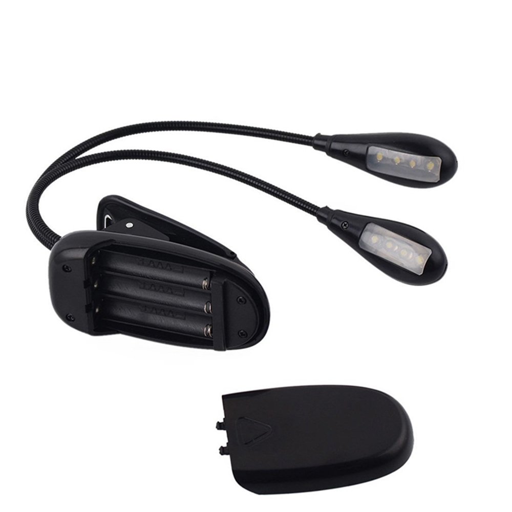 AAA Batteries or USB Rechargeable 8 LED Music Stand Light 4 Levels Brightness