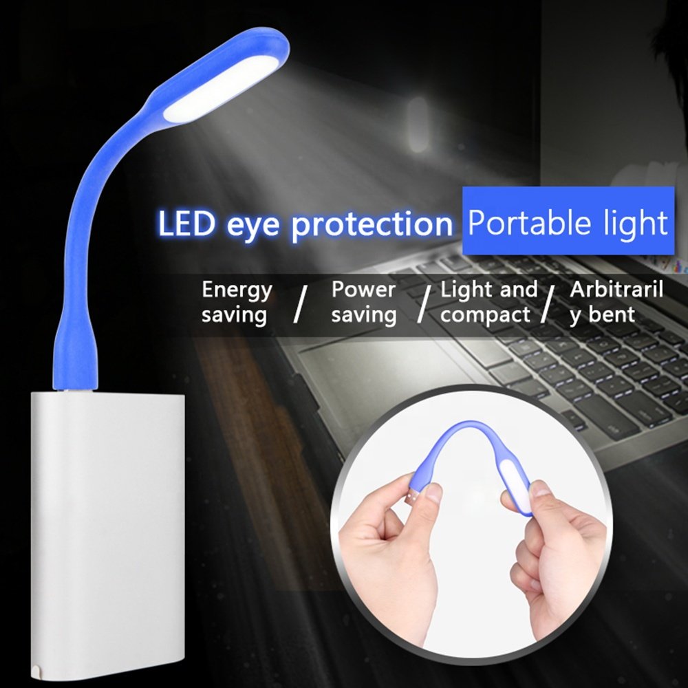 Mini USB Reading Lights Flexible Dimmable Night Light LED Gadgets Portable Lamp for Power Bank PC Notebook Computer
