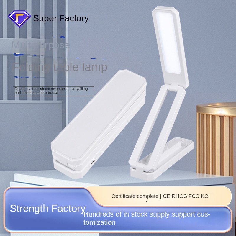 USB Foldable Dimmable Study Bedroom Bedside Lamp Replaceable Battery Table Light Lampe de table Portable Touch Desk Lamp
