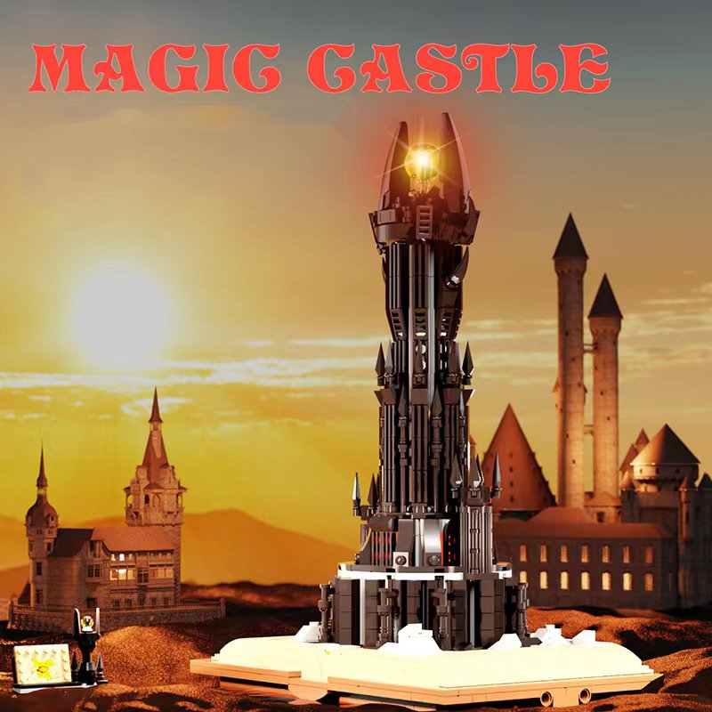 Meiji 13018 Movie Series Book Tower Model MOC Creative DIY Assembly Bricks Toys Building Blocks Sets
