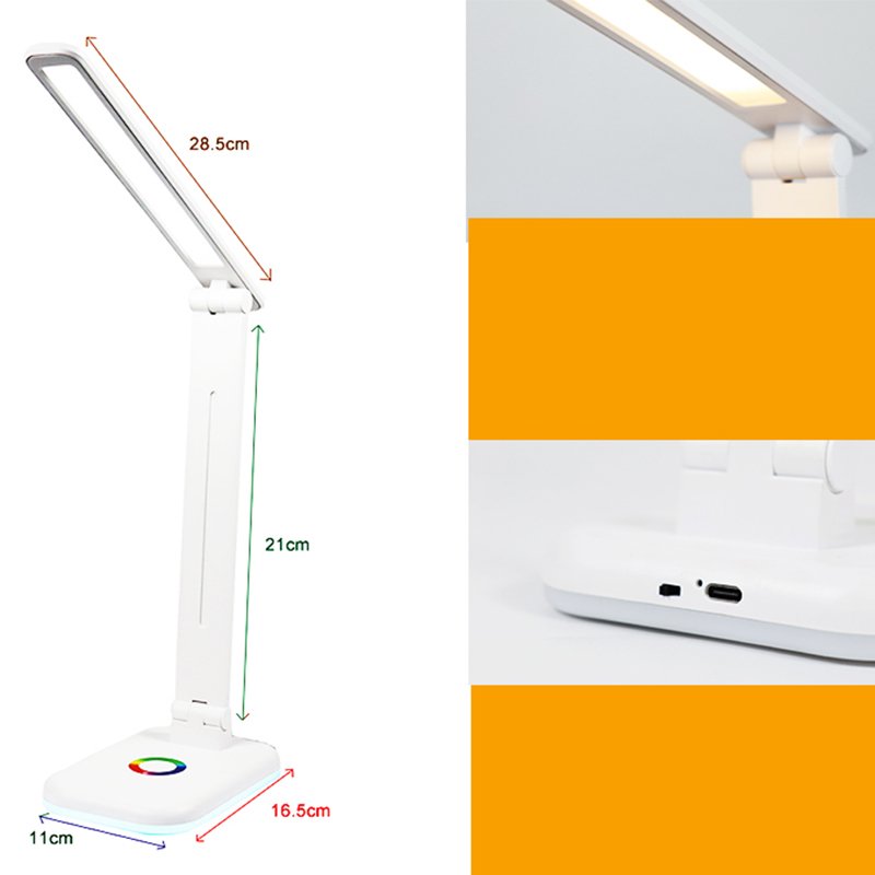 Wiscoon High Quality Rechargeable Night Led Table Hotel Bedside Home Decor Lighting Gold Oil Book Light Floor Reading Lamp