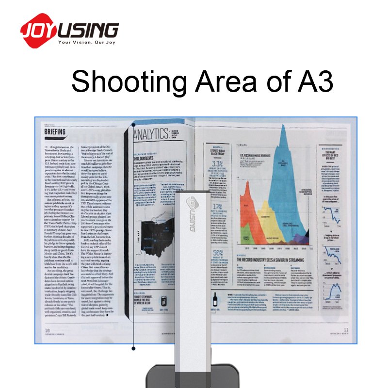High Speed Led Lights Book Scanner 14M Abbyy Ocr Automatic A3 Reader For Books Machinery Classroom