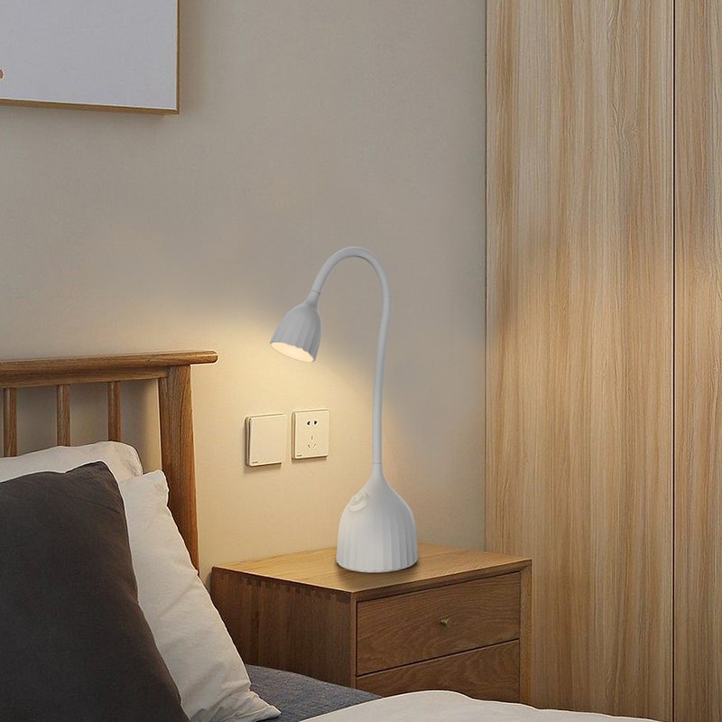 vintage led book desk antique table lamp reading light with adjustable flexible gooseneck