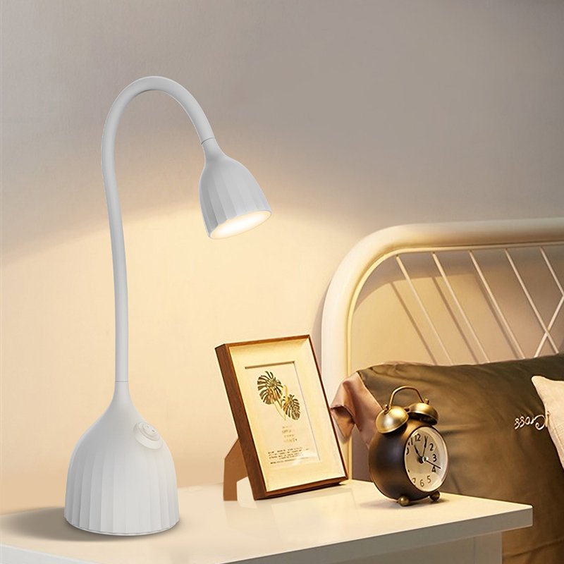 vintage led book desk antique table lamp reading light with adjustable flexible gooseneck
