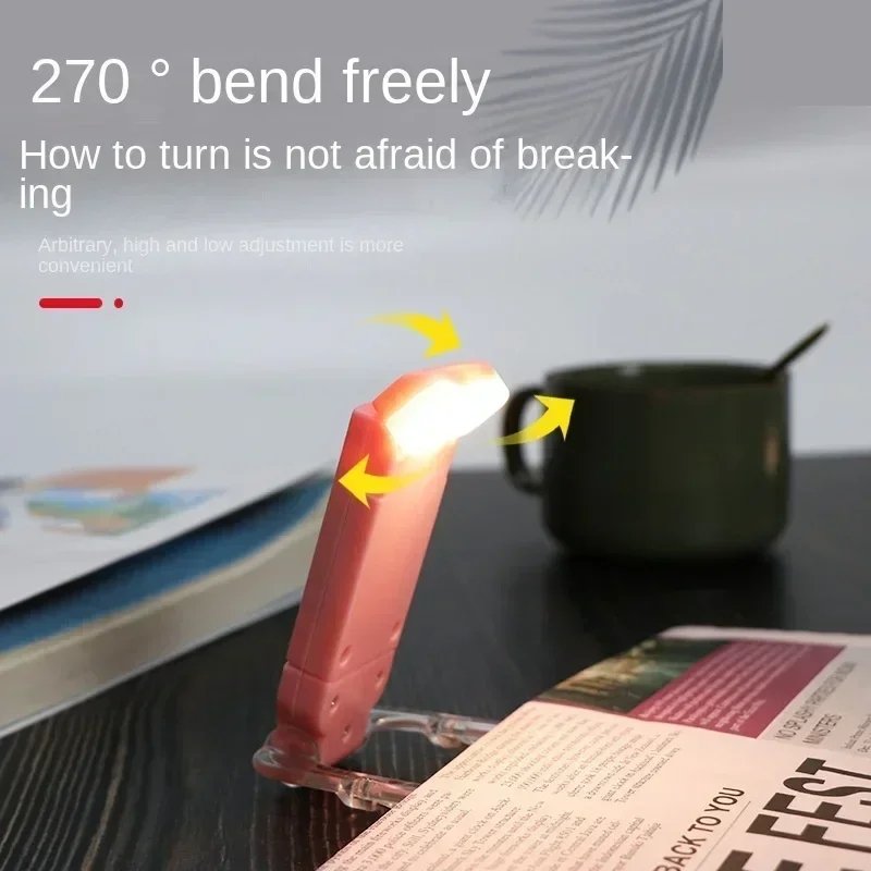 USB Rechargeable Book Reading Light Brightness Adjustable LED Clip on Book Light Eye Care Book Lamp for Kids Read Lamp Bedroom