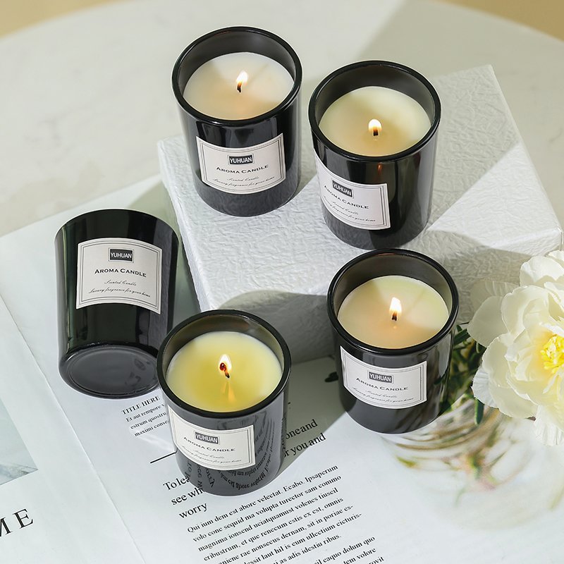 Wholesale OEM/ODM Custom Private Label Aromatherapy Scented Candles Soy Wax Luxury scented candles Rose scented candles in