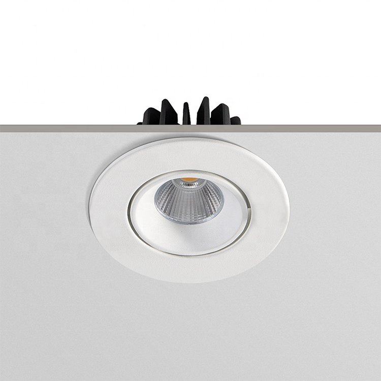 Ceiling Commercial Adjustable Office Hotel Anti Glare Downlight Recessed LED Spot Light Trimless COB Down lights