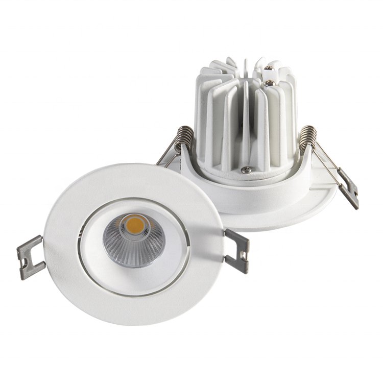 Ceiling Commercial Adjustable Office Hotel Anti Glare Downlight Recessed LED Spot Light Trimless COB Down lights