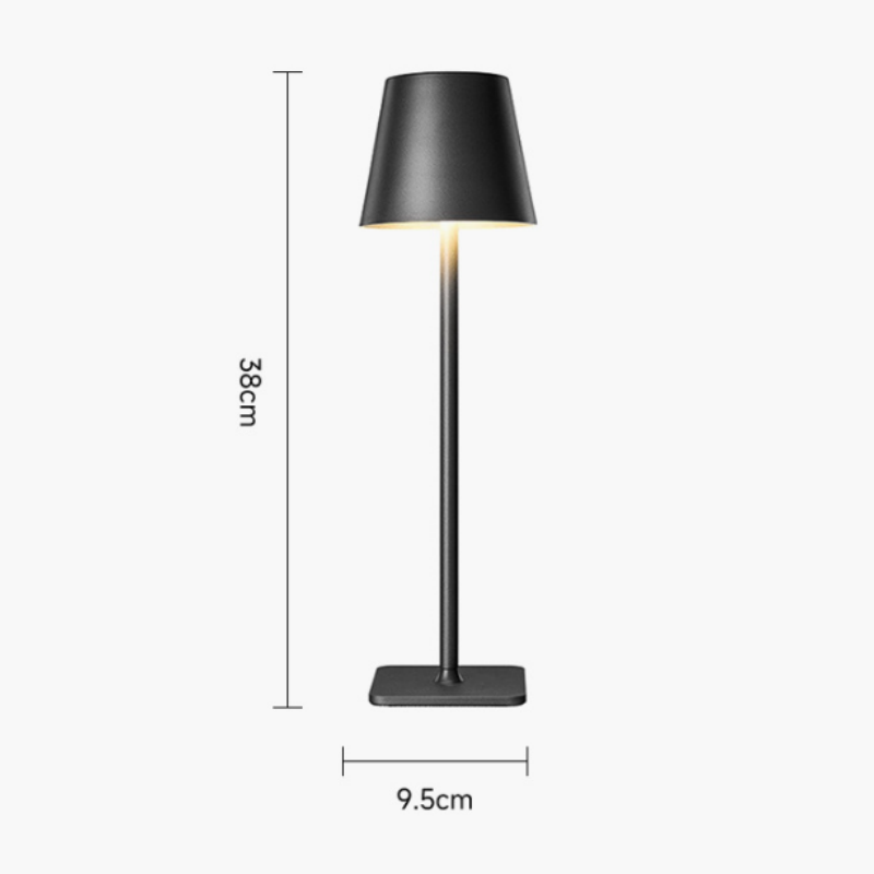 Modern LED IP 44 water proof night light Cordless with Type-C Charging battery Dimmable Touch Sensor Iron smart lighting for bar