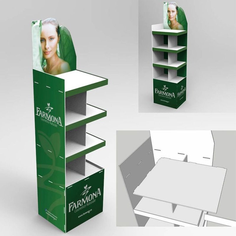 Custom PVC Foam Board Display Stand Commercial Beverage Snacks Promotion Display Stand in Store