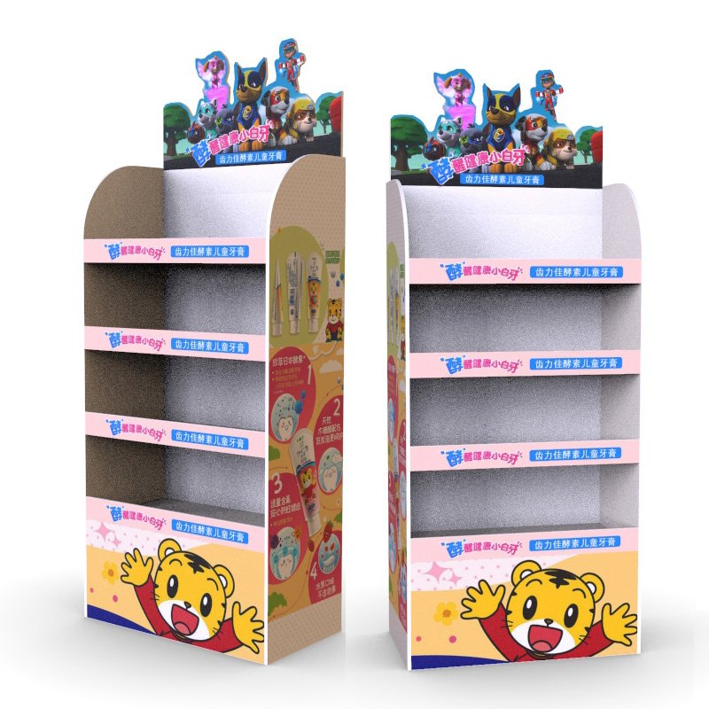 Custom PVC Foam Board Display Stand Commercial Beverage Snacks Promotion Display Stand in Store