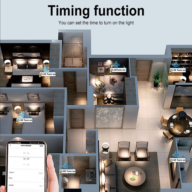 Factory CE RoHS Adjustable Brightness Hotel Villa Support Alexa Google Home Tuya WiFi Smart Dimmer Touch Light Switch 220V