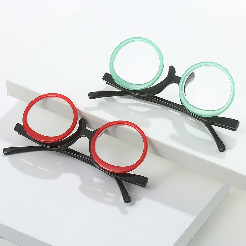HS2145UP 1pc 90 Rotating Lens Make-up Glass Multi-Functional Walking Glasses PC Temples Presbyopia Unisex Reading Glasses