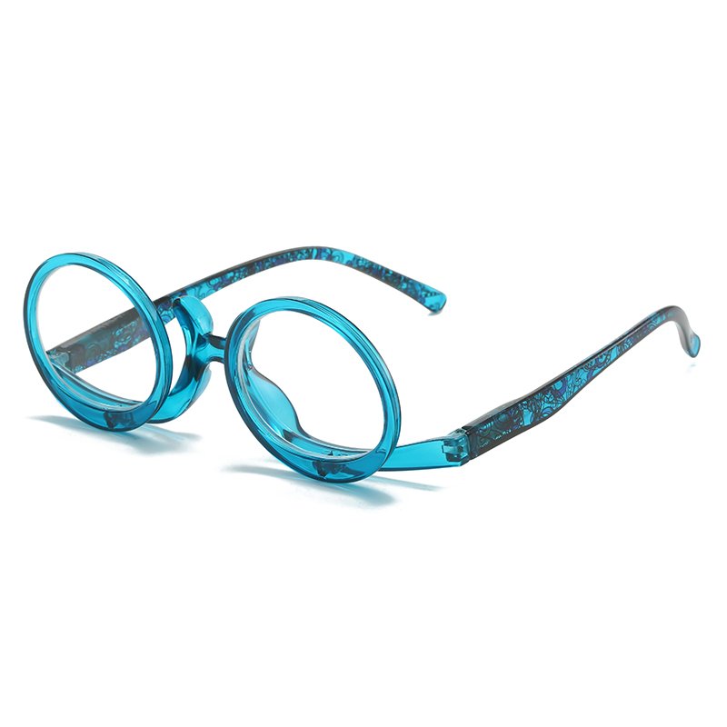 HS2145UP 1pc 90 Rotating Lens Make-up Glass Multi-Functional Walking Glasses PC Temples Presbyopia Unisex Reading Glasses