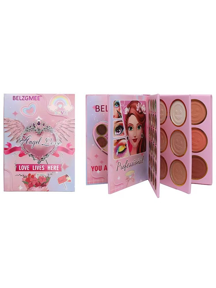 BELZGMEE Book eye shadow Disk Pearlescent Matte Non Staining Waterproof eye shadow Palette