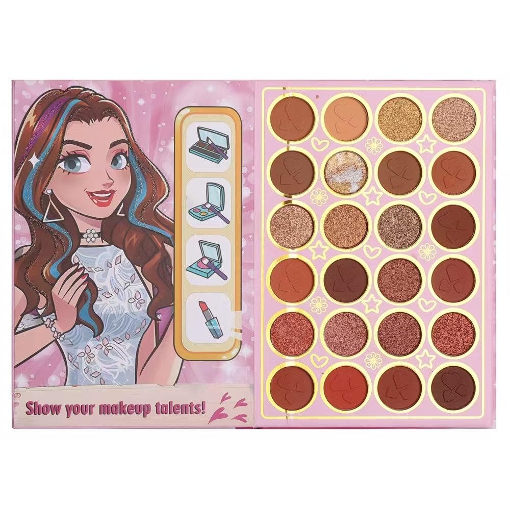 BELZGMEE Book eye shadow Disk Pearlescent Matte Non Staining Waterproof eye shadow Palette