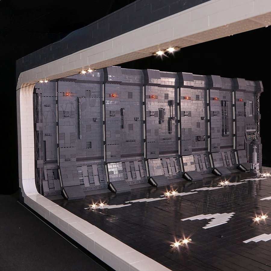 MOC Star Death wars Docking Bay 327 Hanger 05132 UCS Millennium 75192 Kraft Weckt Building Block falcon Model Brick Christmas