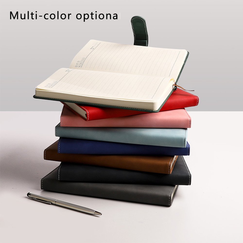 Students School and Office A5 Magnetic note book a5 Leather Diary Composition Notebook with Thread Sewing and Glue Binding