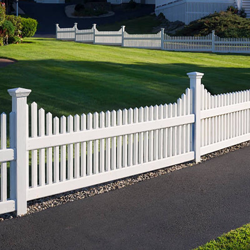 Popular Easy Installation White Cheap PVC Vinyl Picket Fence