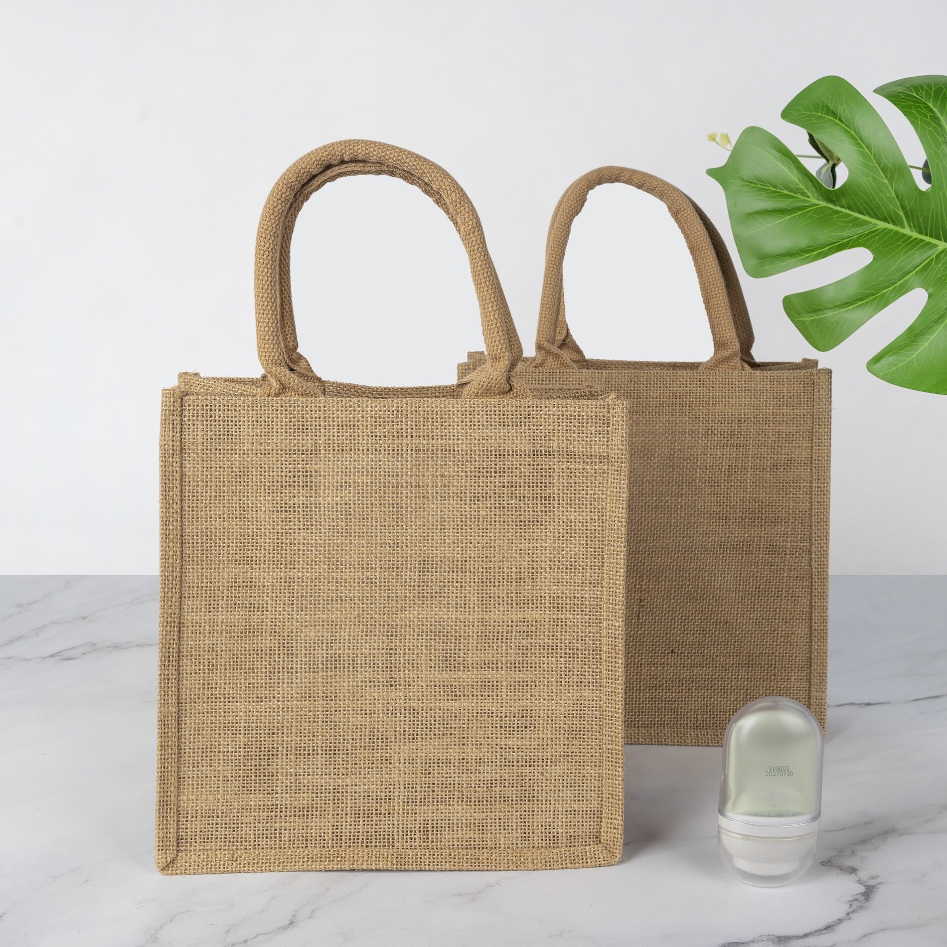 Custom Printed Burlap Handbag Eco Reusable Jute Handmade Bag Shopping Jute Linen Bags