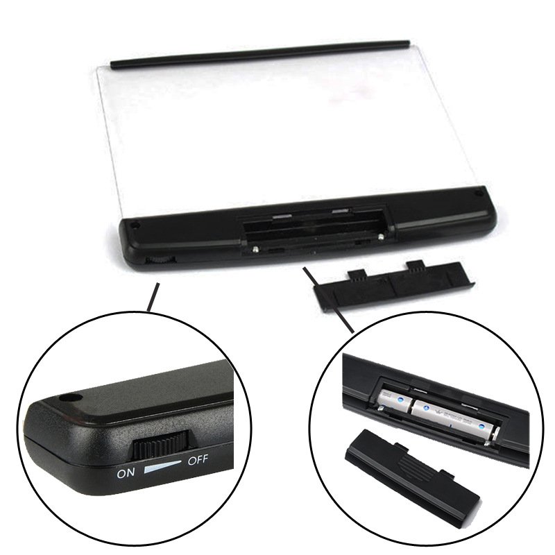Tablet LED Reading Book light Flat Portable Panel LED Reading Lamp