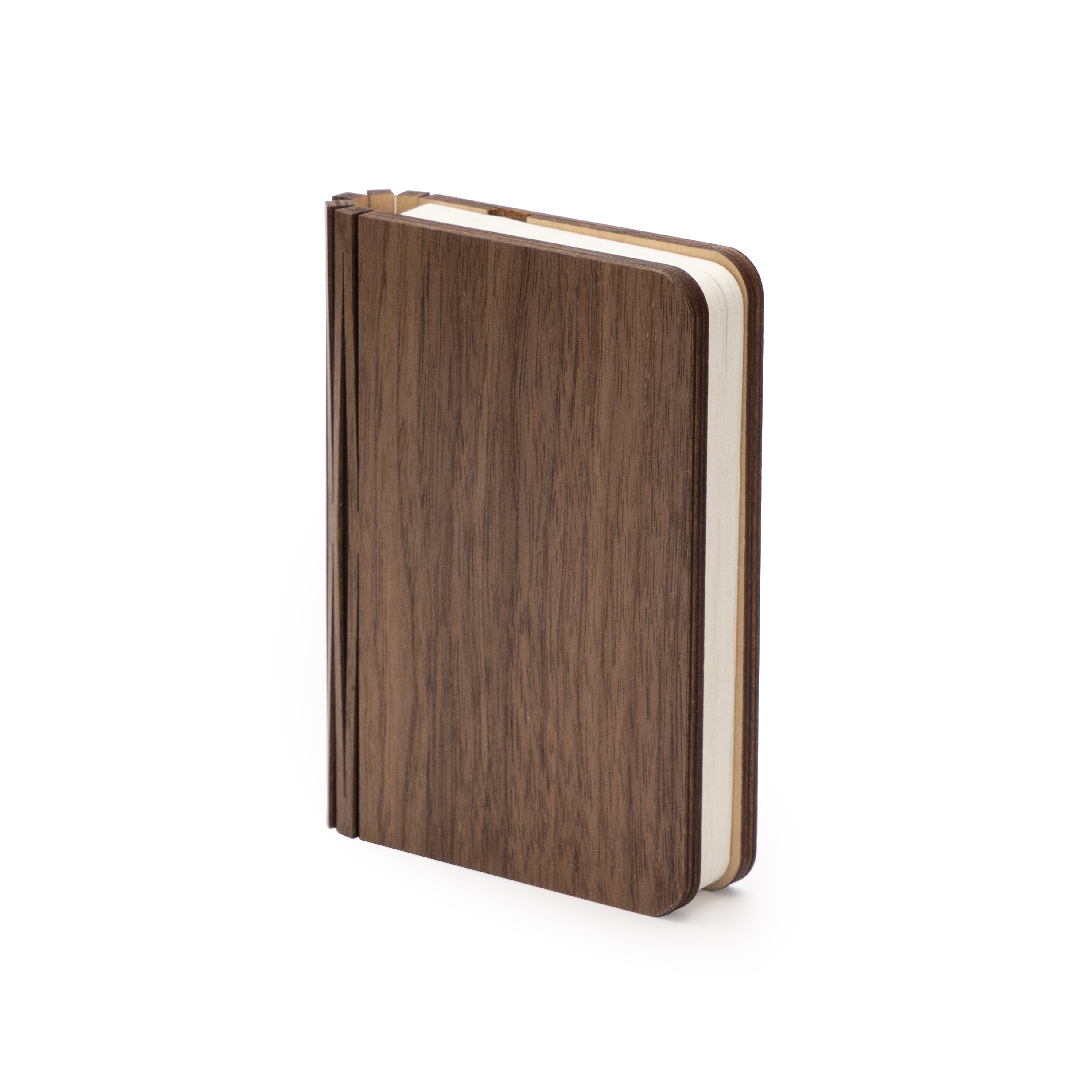 Foldable wood Book shape Lamp, Perfect for Home Decoration with rechargeable USB cable , cordless and portable
