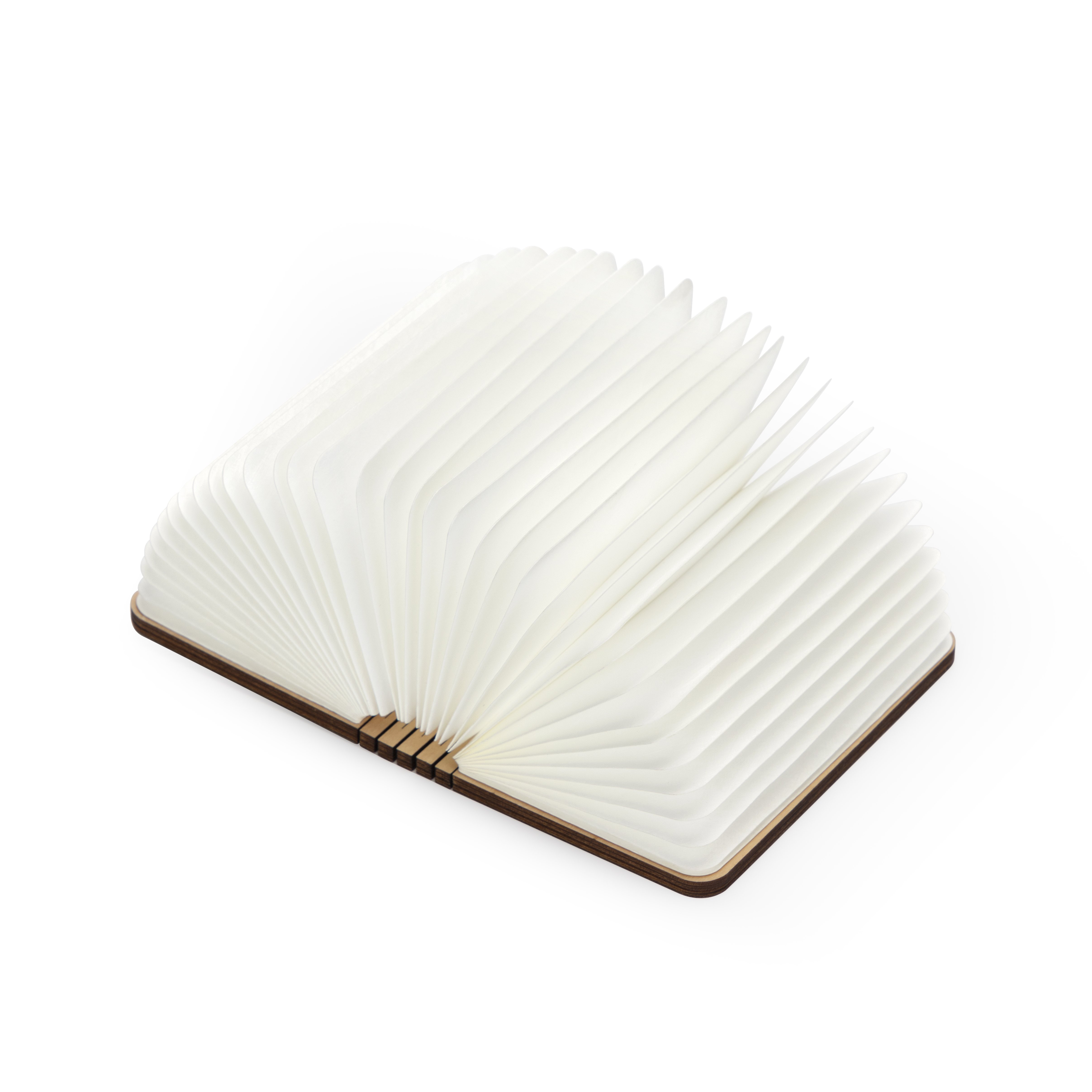 Foldable wood Book shape Lamp, Perfect for Home Decoration with rechargeable USB cable , cordless and portable