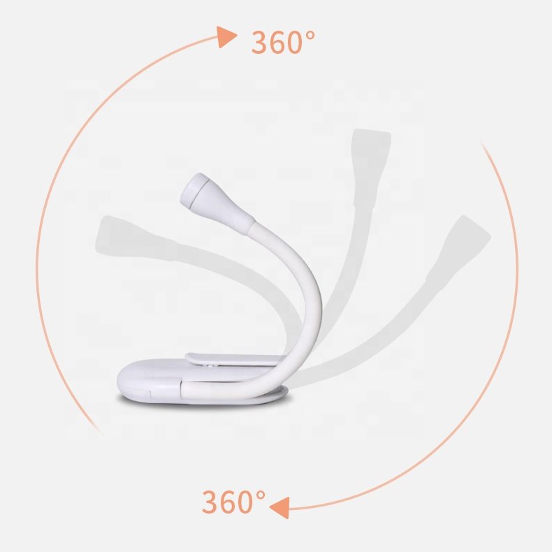 Clip Mini Book Reader Light Glocusent Usb Rechargeable Clip On Book Light For Reading In Bed