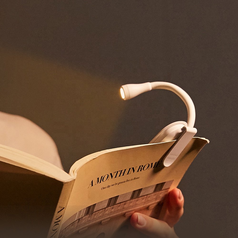 Clip Mini Book Reader Light Glocusent Usb Rechargeable Clip On Book Light For Reading In Bed