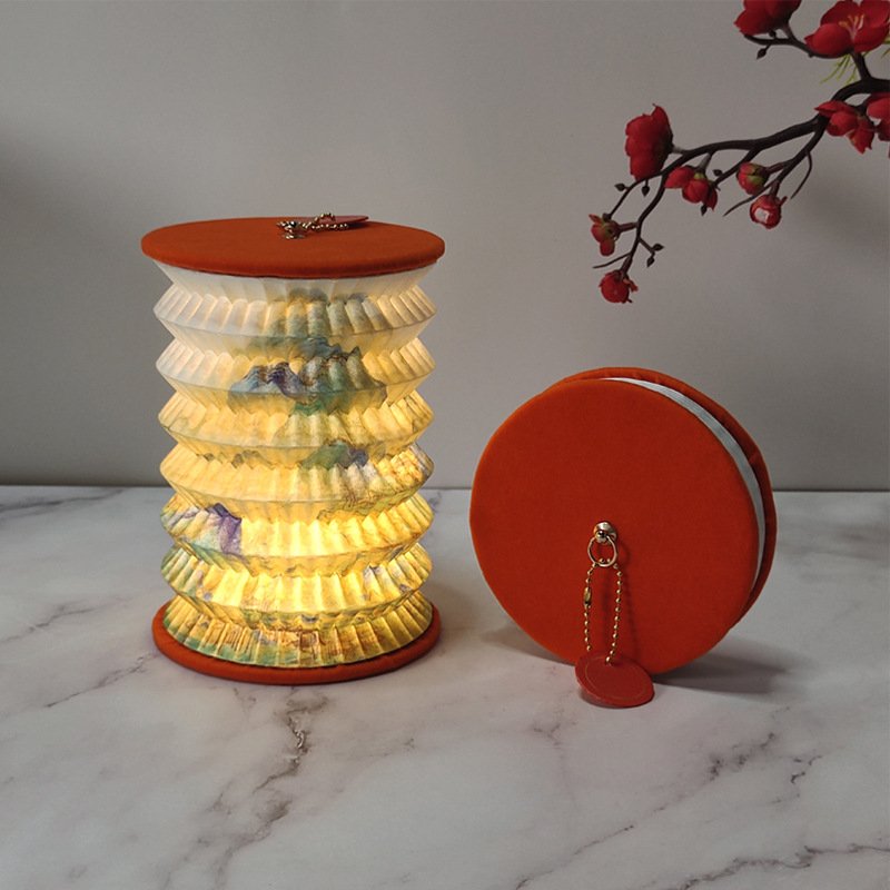 Foldable Book camping lantern light Lamp Rechargeable Creative Gifts Paper Decoration lanterns Lighting