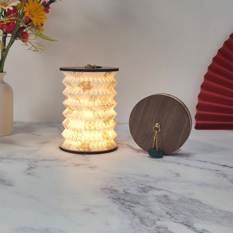 Foldable Book camping lantern light Lamp Rechargeable Creative Gifts Paper Decoration lanterns Lighting