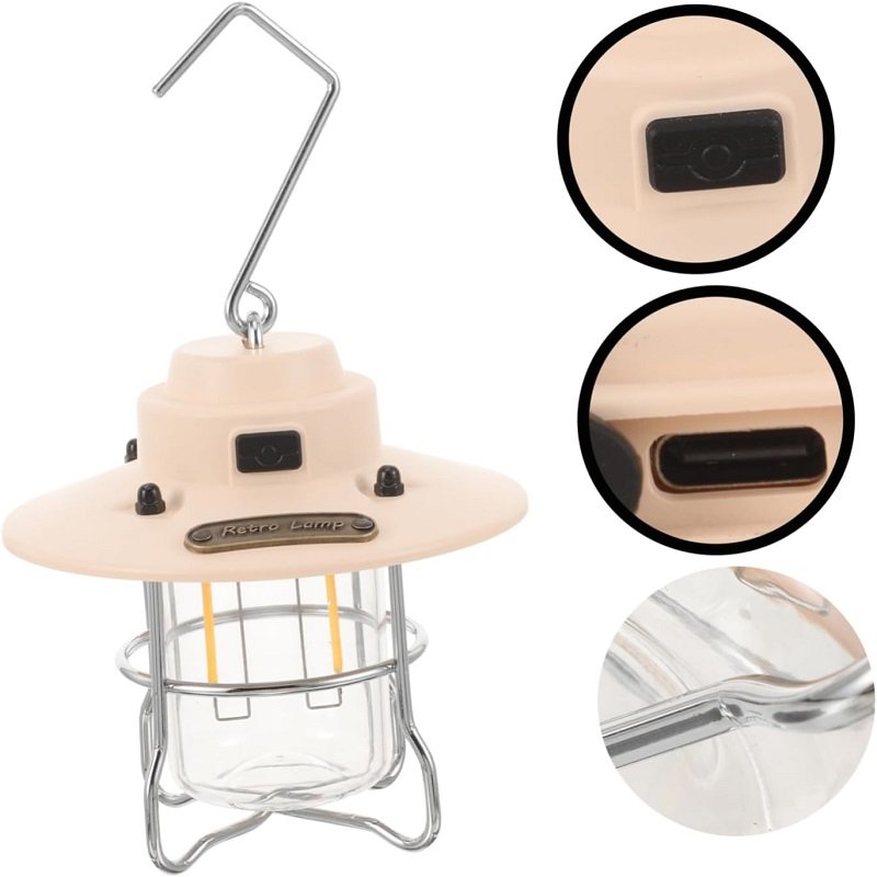 Outdoor Tent Lamp Portable Lamp Rechargeable designer Wild Camping Lantern campfire lights