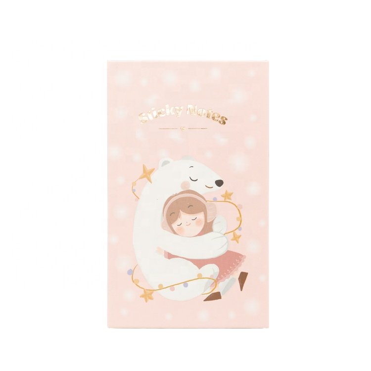 Kawaii Notepad Posted Notes Cute Girl Planner Notebook With Sticky Notes
