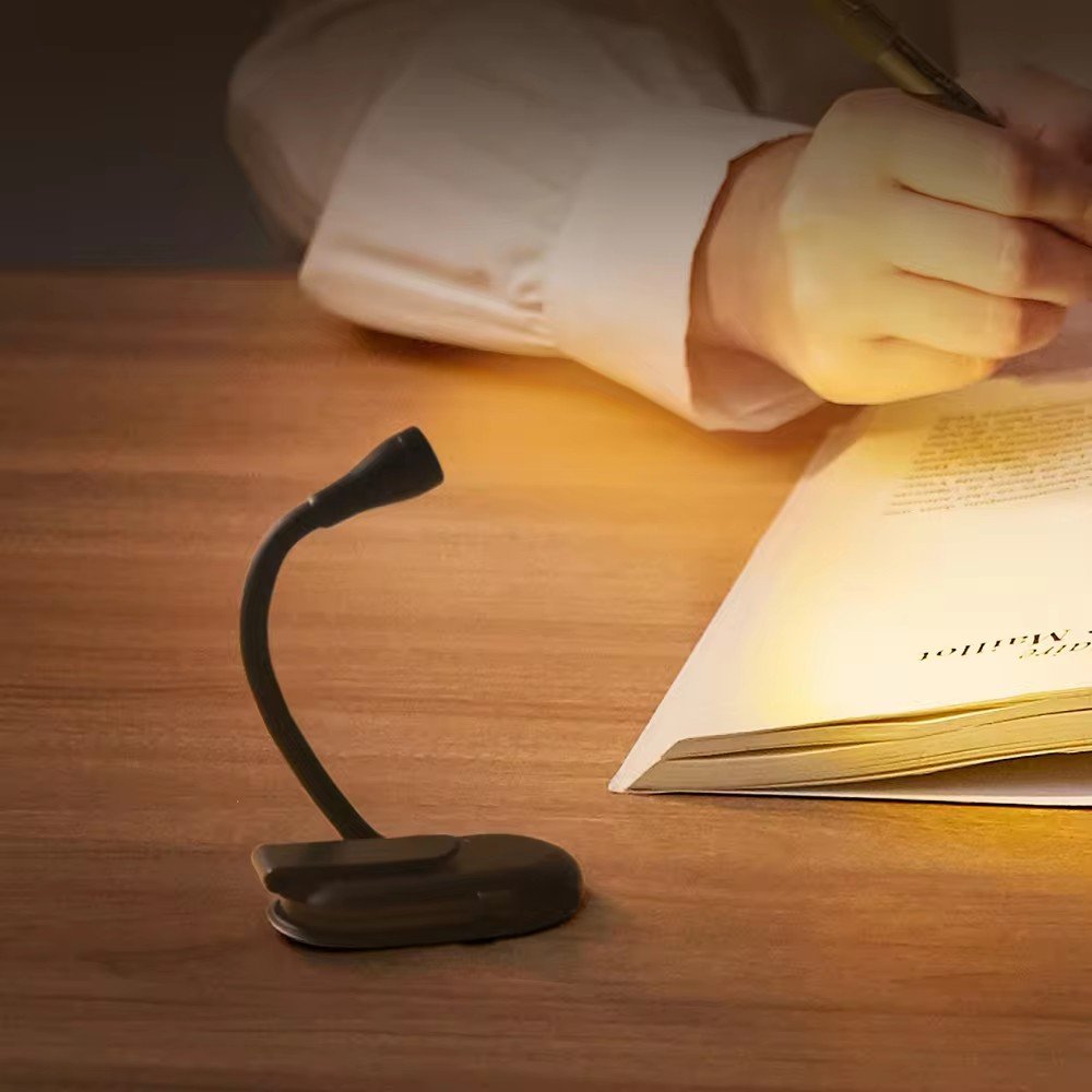 Wholesale USB Rechargeable Multi Functional Night Light Portable Reading Light LED Mini Clip-on Lamp for Reading&Working