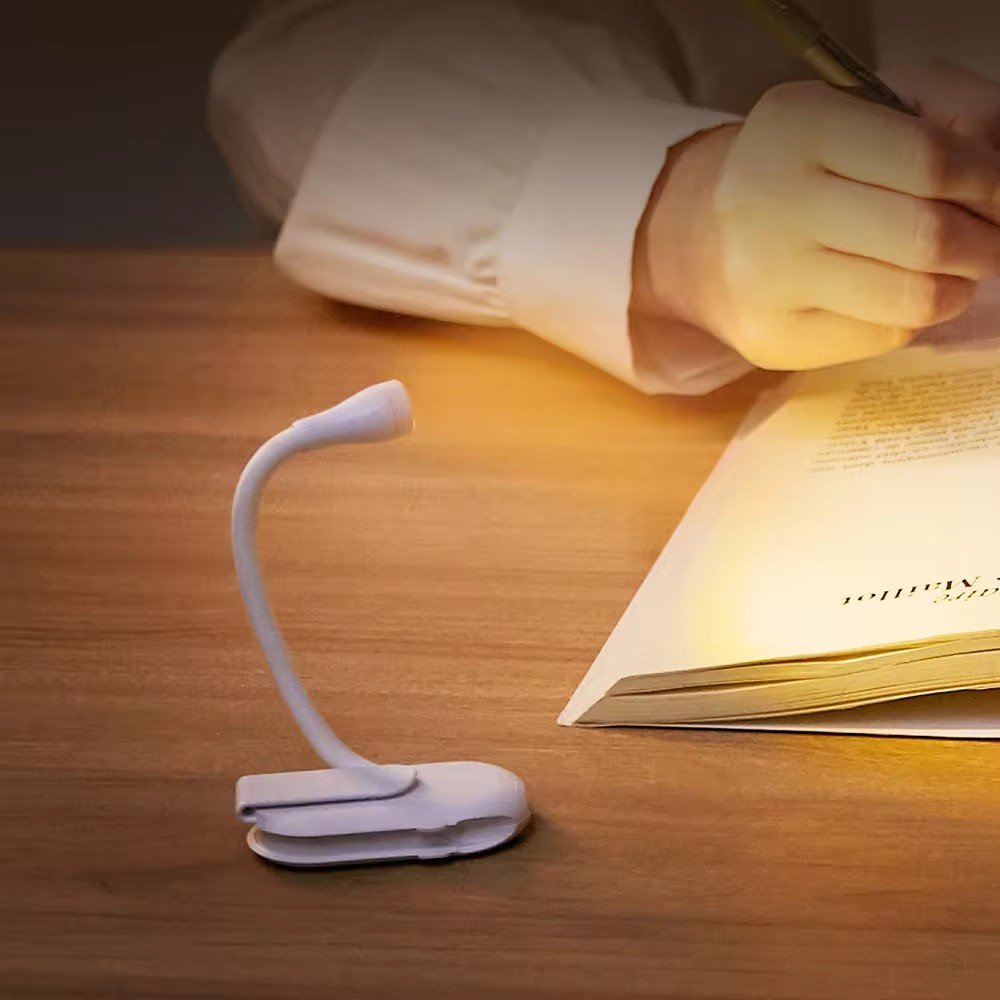 Wholesale USB Rechargeable Multi Functional Night Light Portable Reading Light LED Mini Clip-on Lamp for Reading&Working
