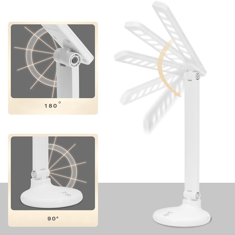 Modern Bedroom Reading Light Eye protect LED dimming 3 modes Foldable Desk Lamp USB TYPE-C wire table lamp