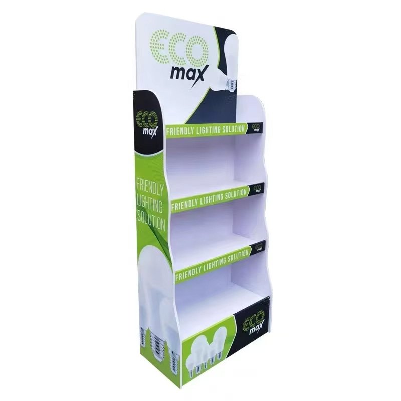 PVC Floor Display Stand Soda Canned Display Rack in Store or Supermarket
