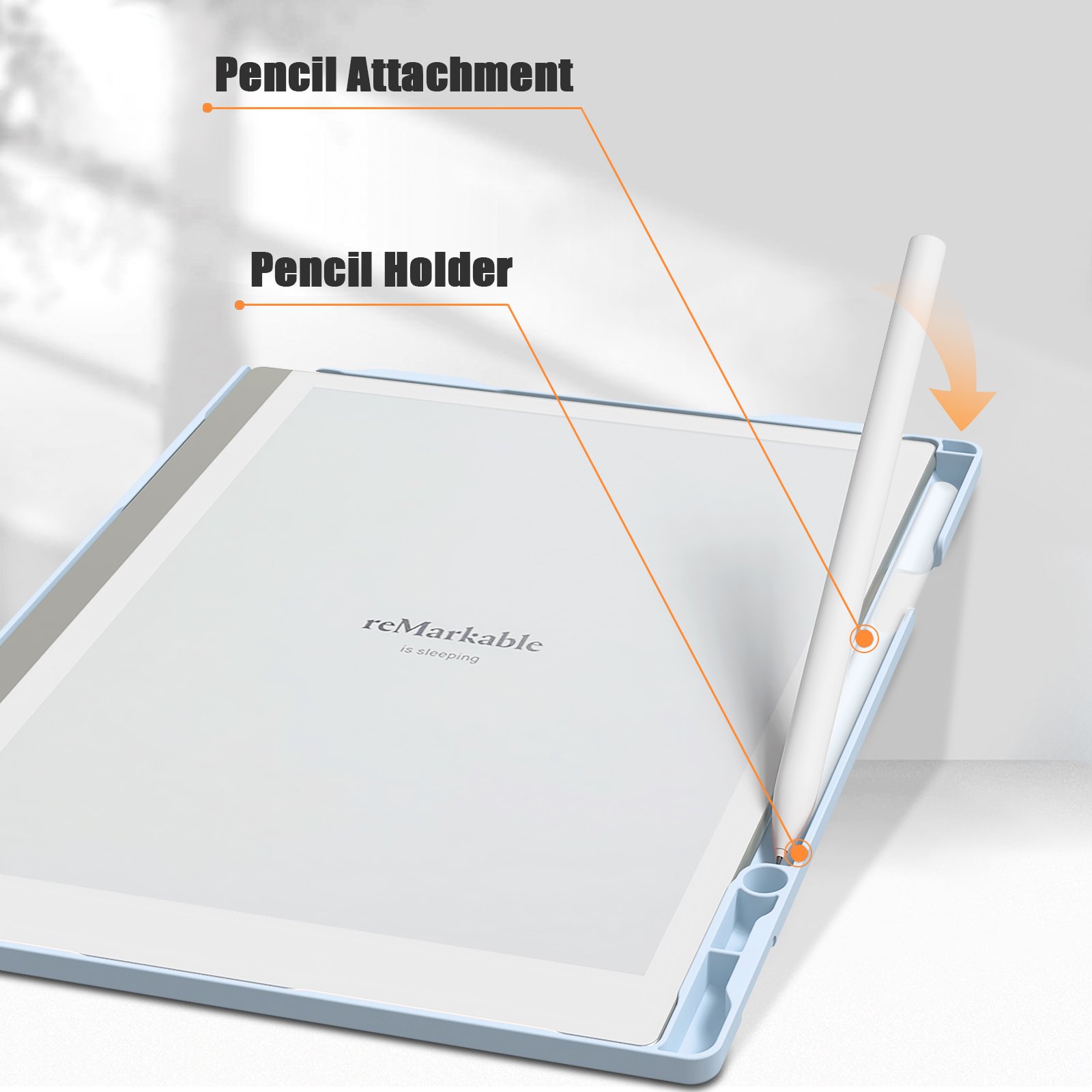 Remarkable 2 Case 10.3 inch Cover Case Slim Lightweight Book Folios Cover for Tablet with Pen Holder/Hand Strap/Elastic Strap