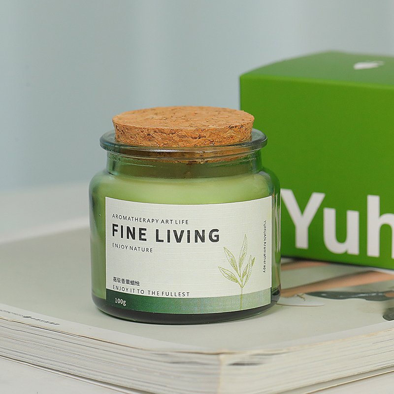 Clear Handmade Glass bottom Natural Soy Wax candle jars Luxury Glass Scented Candle Holders With Wooden Lid