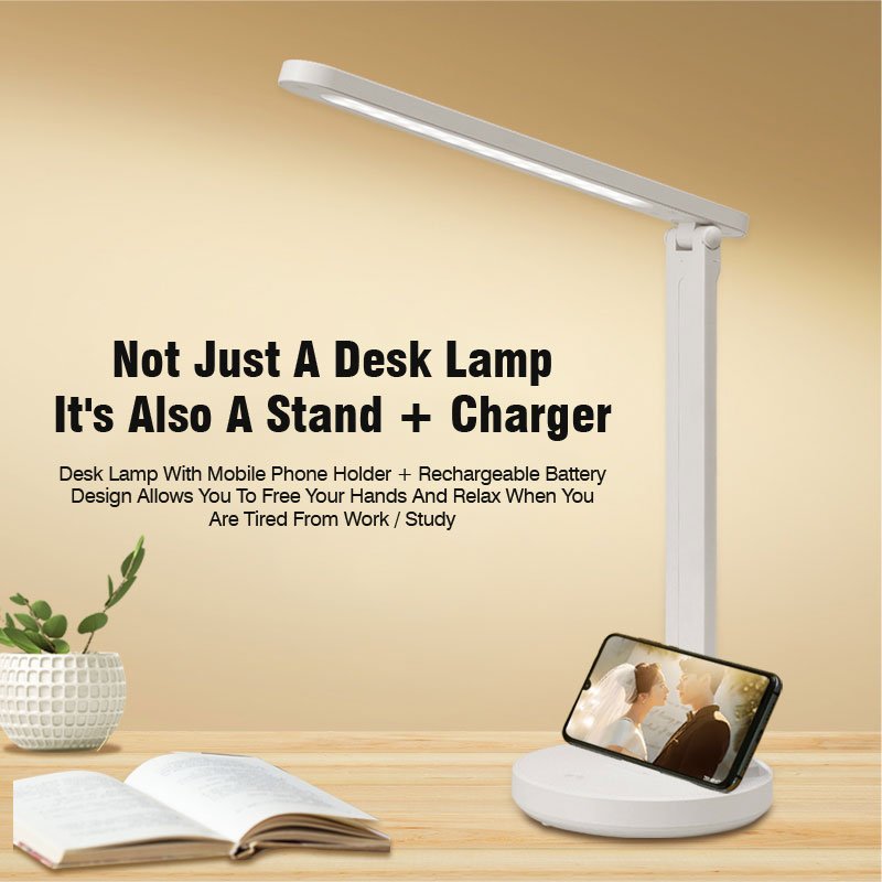 Wireless Lampe De Led Cordless Rechargeable Bedside Study Reading Light Desk Lamp Table Lamp Book Foldable Light