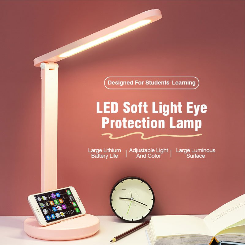 Wireless Lampe De Led Cordless Rechargeable Bedside Study Reading Light Desk Lamp Table Lamp Book Foldable Light