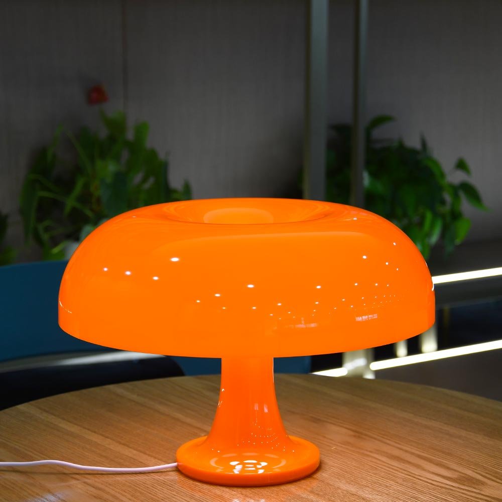 LED Mushroom Table Lamp Bedside Lamps Portable Dimmable with USB Charging Translucent Lampshade Table Lamp for Read Living Room