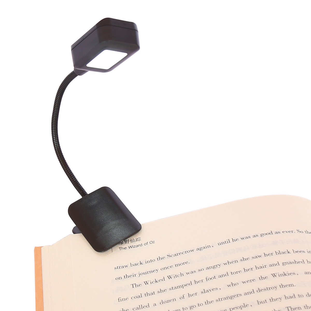 Rechargeable Flexible Metal Hose Neck Led Clip Book Light