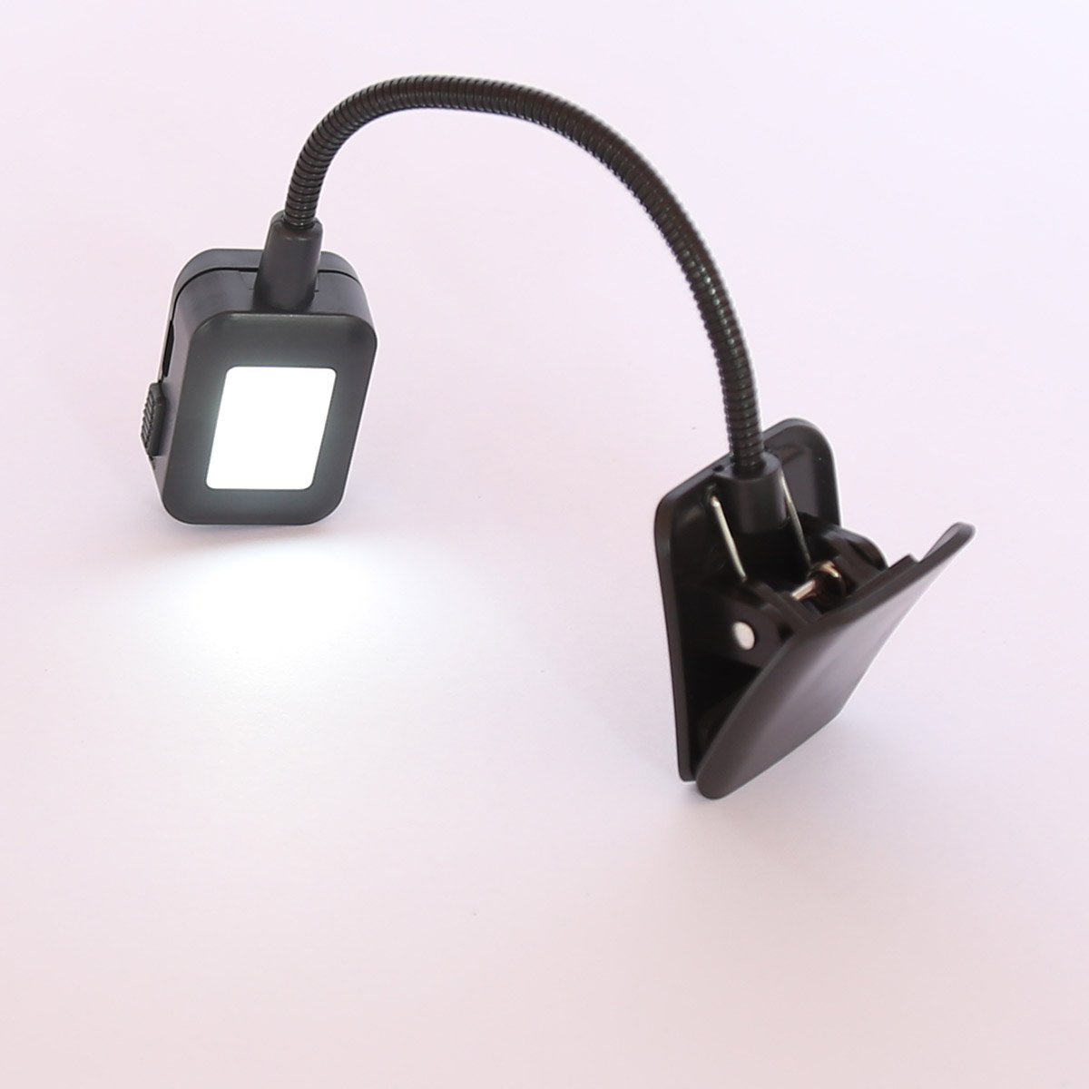 Rechargeable Flexible Metal Hose Neck Led Clip Book Light