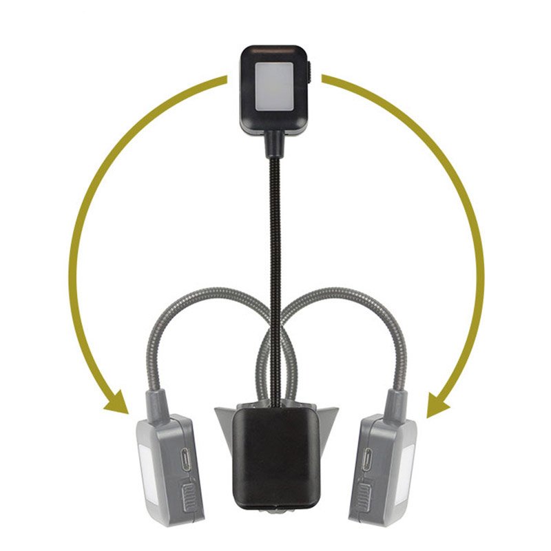Rechargeable Flexible Metal Hose Neck Led Clip Book Light