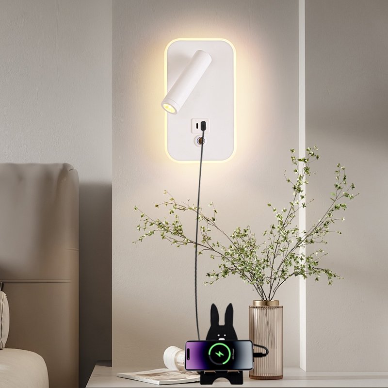 Hot sale sconces mounted wall lights,plug in wall lamps for bedroom living room,reading lights for books in bed