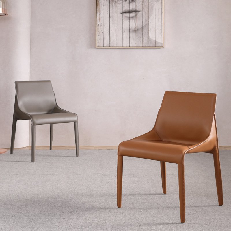 household light luxury saddle chair book chair industrial style hotel restaurant stool designer Scandinavian dining chair