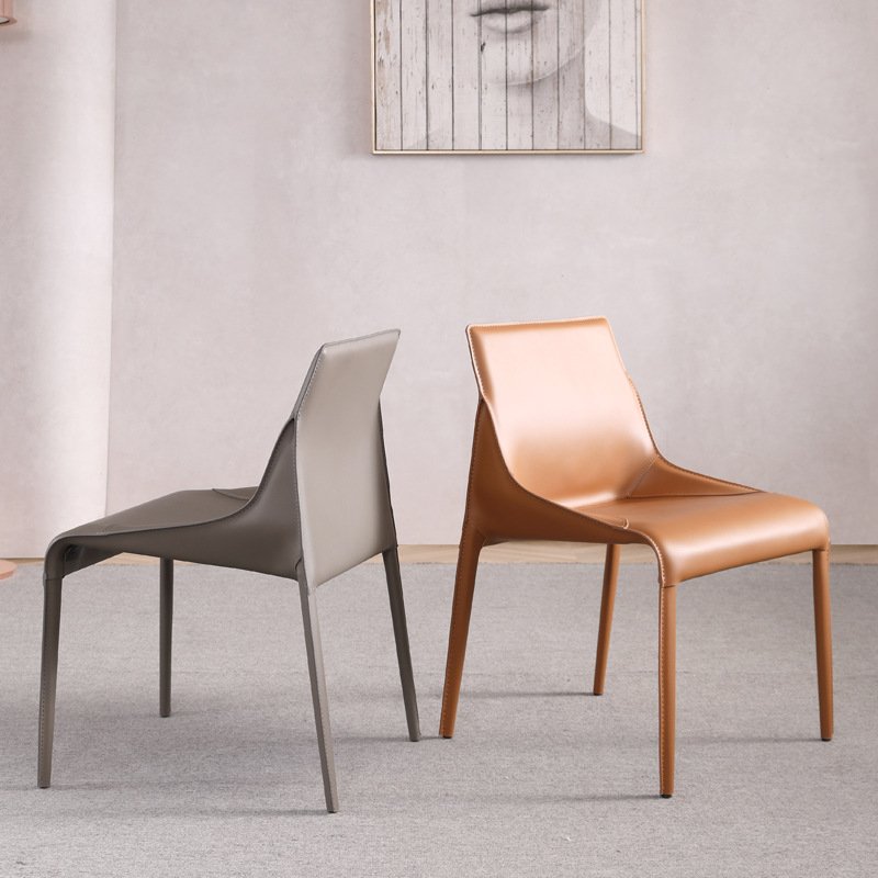 household light luxury saddle chair book chair industrial style hotel restaurant stool designer Scandinavian dining chair